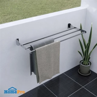 PLIM ราวติดผนังสเตนเลสพับได้ 3 เส้น 80cm จัดส่งโดย HomePro