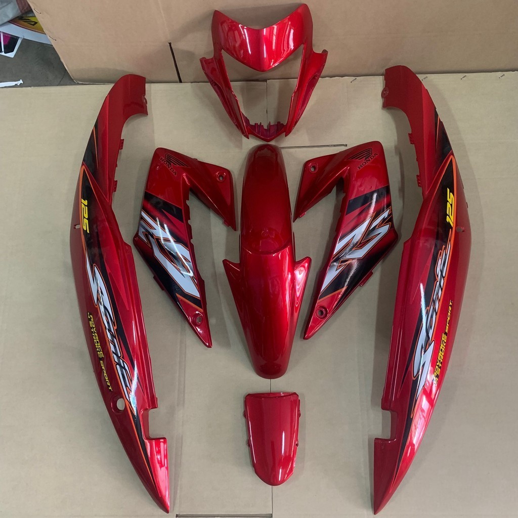 ชุดสีโซนิค ตัวใหม่ ชุดแต่ง เฟรมรถ แฟริ่ง Sonic new ยกชุด 7 ชิ้น พร้อมติดลาย ปี 2004 รุ่น 7