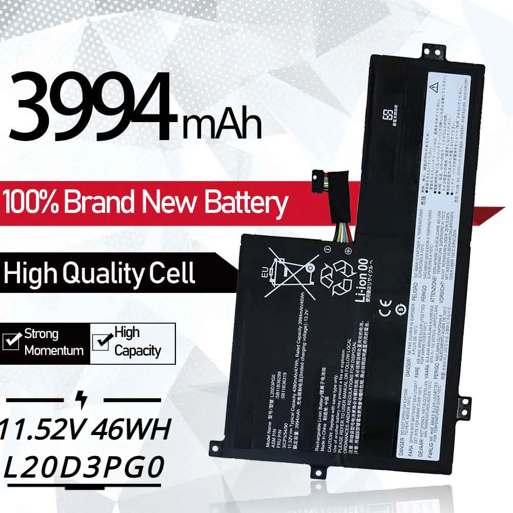 L20L3PG0 Laptop Battery For Lenovo 500E 300E 100E Chromebook GEN 3 FLEX 3 CHROME 11M836 L20M3PG0 L20