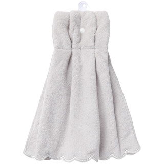 NITORI ผ้าขนหนู SCALLOP DRESS TOWEL GY SR23