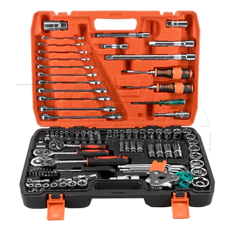 InnTech King Tools ชุดเครื่องมือ ประแจ ชุดบล็อก 121 ชิ้น ขนาด 1/4 นิ้ว 3/8 นิ้ว 1/2 นิ้ว ชุดประแจ รุ่นDKT-121PCS