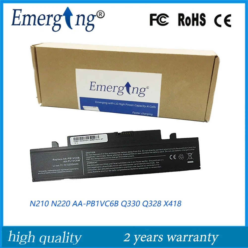 แบตเตอรี่แล็ปท็อปใหม่สำหรับ Samsung N220 AA-PB1VC6B Q330 Q328 N210 PB1VC6B