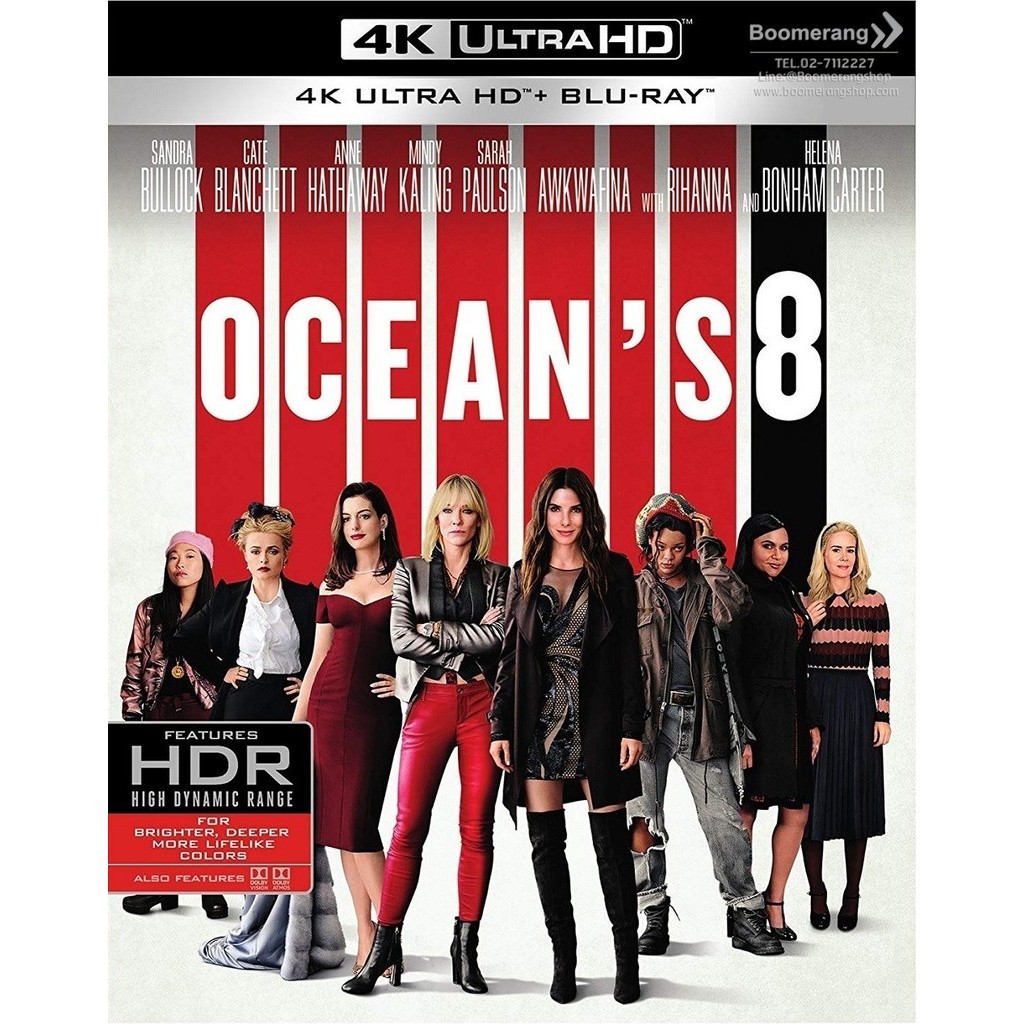 Ocean's 8 โอเชี่ยน 8 (4K Ultra HD + Blu-ray) (4K มีเสียงไทย มีซับไทย)