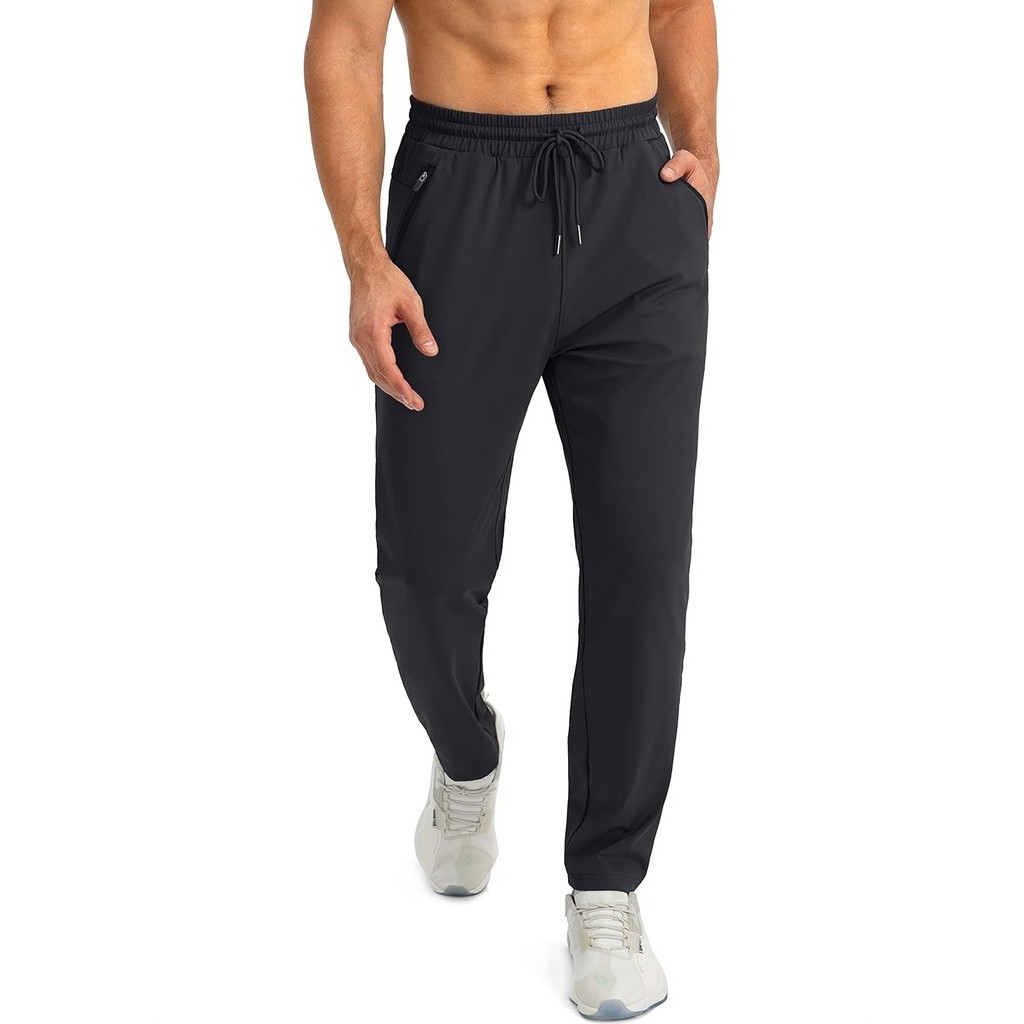 Fashion TrendspersonalityLeisure TrendFashion G Gradual Men's Sweatpants with Zipper Pockets Tapered