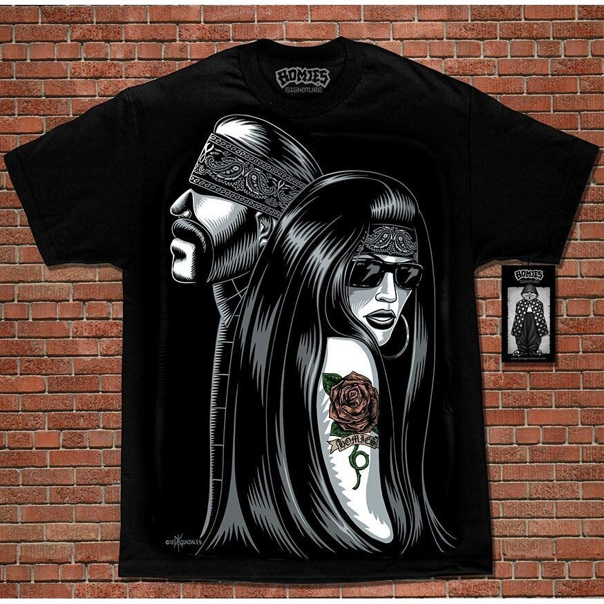 【COD】Chicano Art Lowrider Cali Life David Gonzales Homies T Shirt