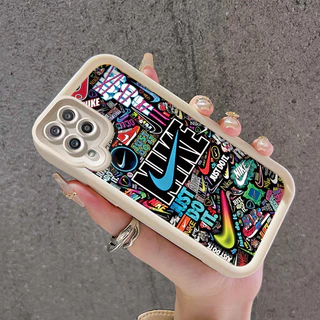 เคสสำหรับ Samsung Galaxy A12 4G A12 5G F12 M12 เคสกระแสแฟชั่นกันกระแทก Silikon เคสป้องกันกล้องคลุมทั้งหมด