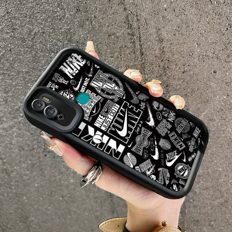 เคสสำหรับ Infinix Hot 11 Play Hot 10 Play Hot 9 Play เคสกระแสแฟชั่นกันกระแทก  Silikon เคสป้องกันกล้องคลุมทั้งหมด