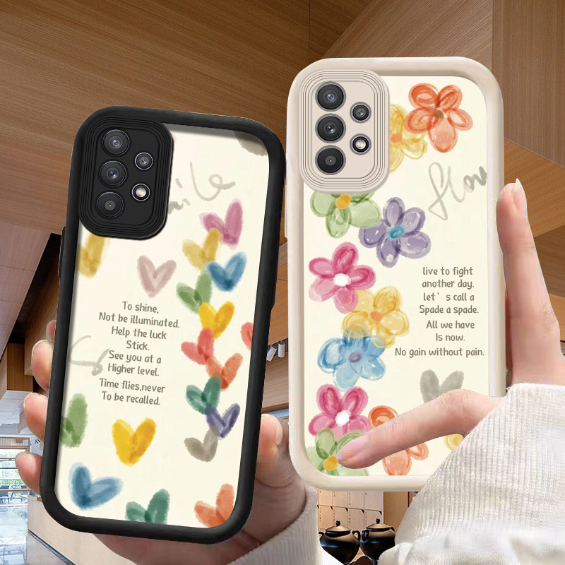 ดอกไม้รูปหัวใจ เคส Samsung A52 S A54 A53 A51 A50 S A34 A33 A32 A31 A30 S A25 A24 A23 A21S h3b1194