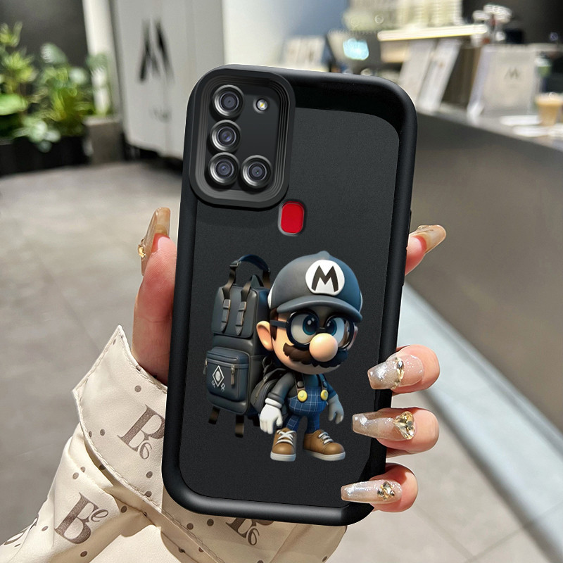 เคสสำหรับ Samsung Galaxy A21S เคสซิลิโคนนิ่มกันตกรวมทุกอย่างลายมา