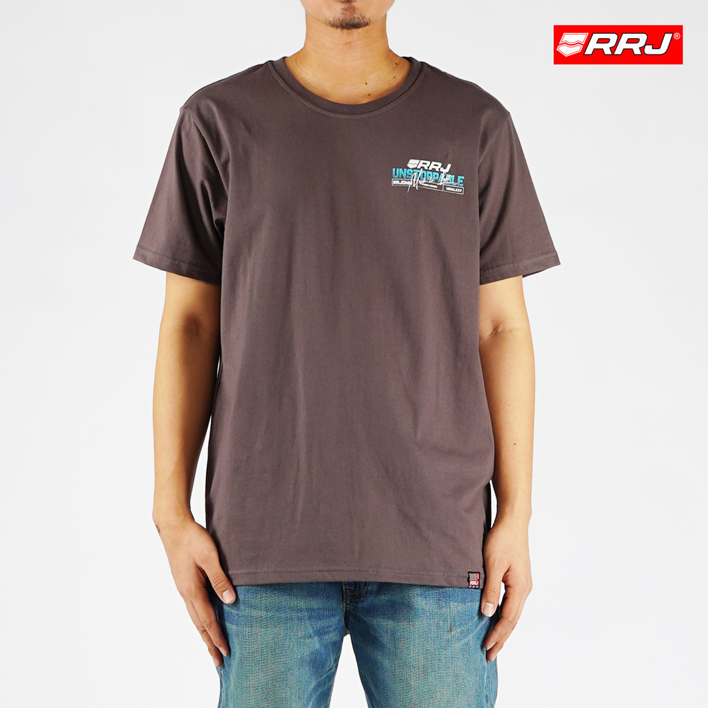 【COD】RRJ Basic Tees for Men Semi Body Fitting Shirt CVC Jersey Fabric Round Neck Trendy fashion Casu