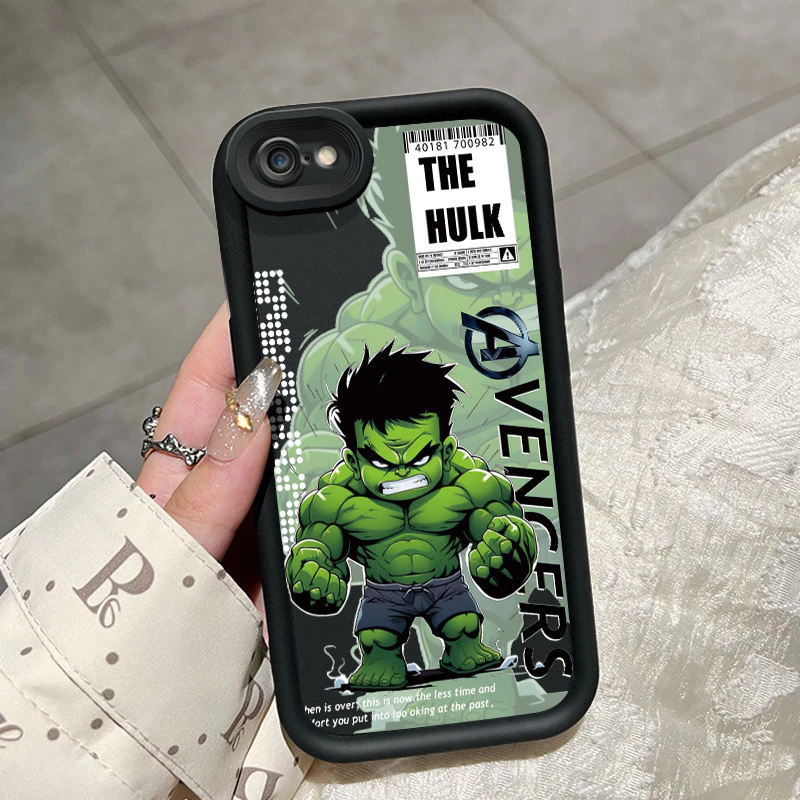เคสสำหรับ iPhone 6 Plus 6s Plus 7 Plus 8 Plus SE 2020 เคสป้องกันลายฮักักและไอรอนแมนน่ารักดีไ