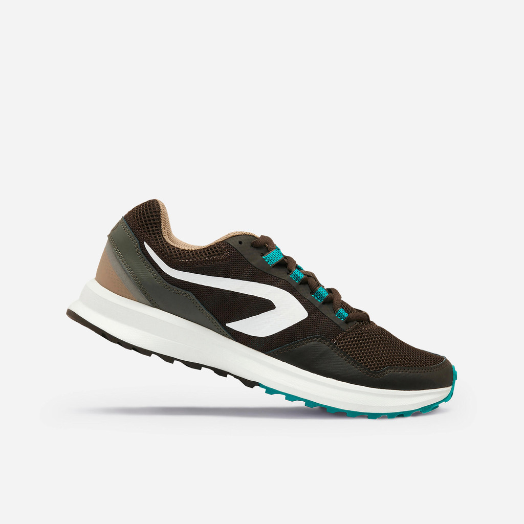 KALENJI - รองเท้าวิ่งสำหรับผู้ชายรุ่น RUN ACTIVE GRIP (สีบรอนซ์) - RUN ACTIVE GRIP MEN'S RUNNING SHOES - BRONZE