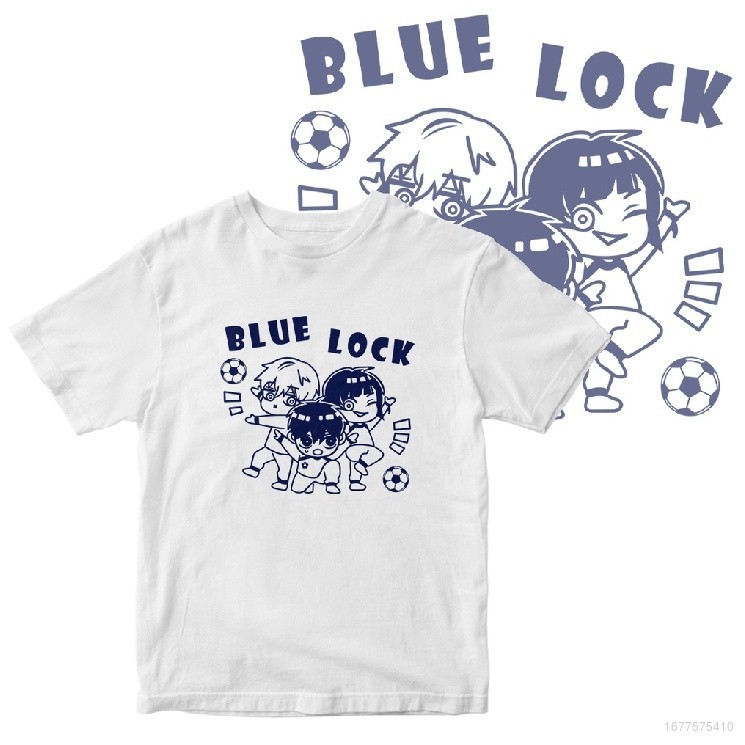 【COD】2024 New Sam Blue lock Yoichi isagi Seishiro anime graphic print loose short sleeve T-shirt men