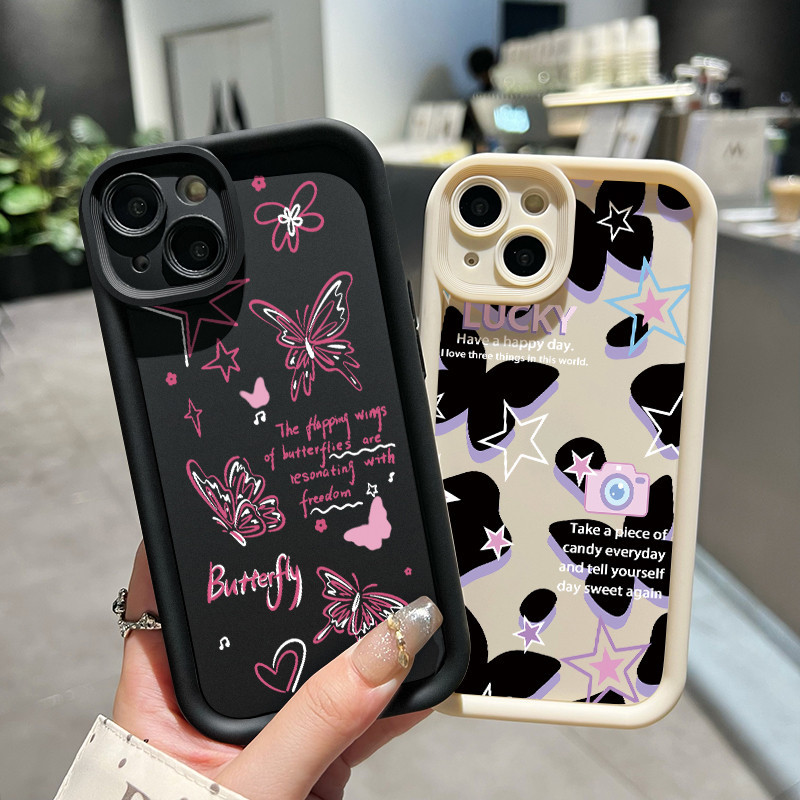 เคสสำหรับ VIVO Y91C Y90 Y1s เคสครอบป้องกันลูกผีเสื้อสวย - รูปที่ 5