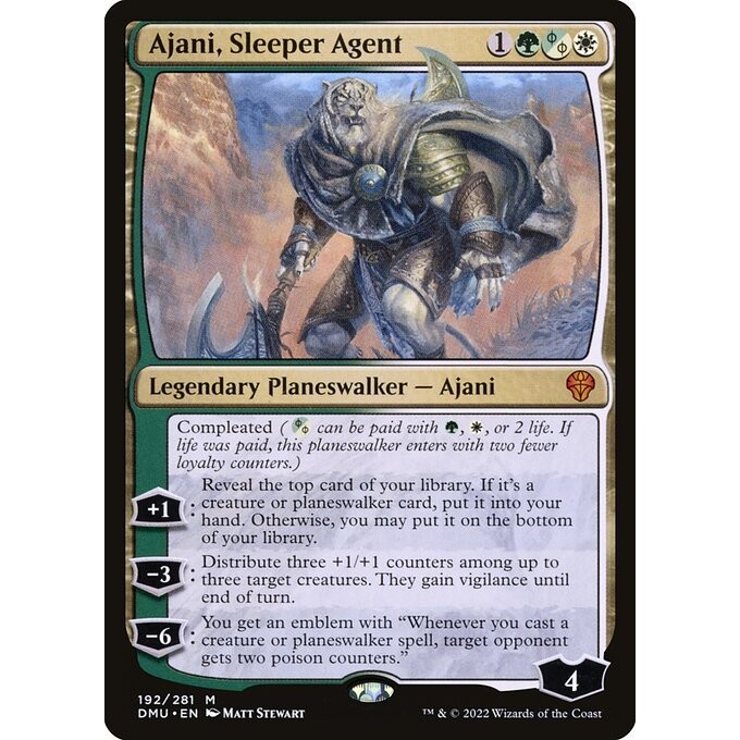 [Dominaria United] - [DMU] - (M) -[Ajani, Sleeper Agent] -  [2022]