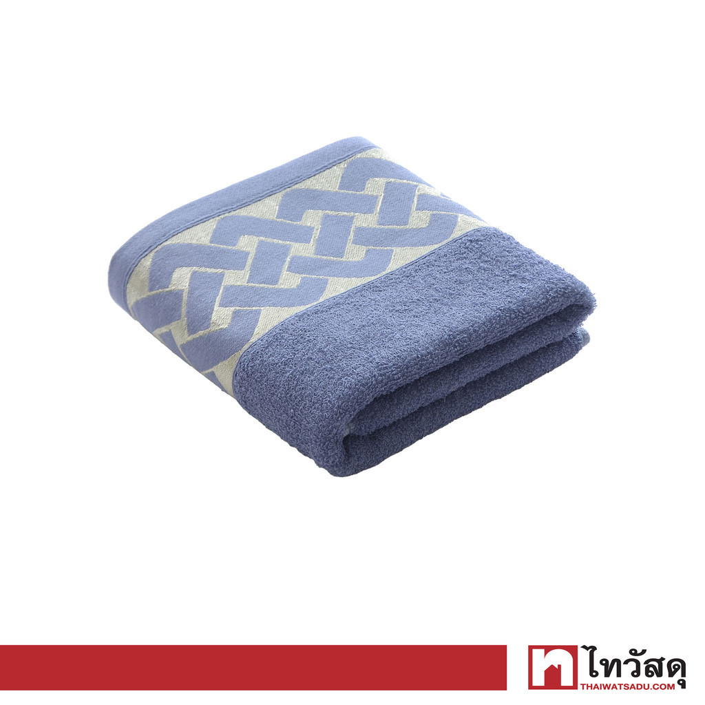 KASSA HOME ผ้าขนหนูเช็ดหน้า Cotton รุ่น BL6415-DT10F-BL ขนาด 41 x 81 ซม. สีฟ้า