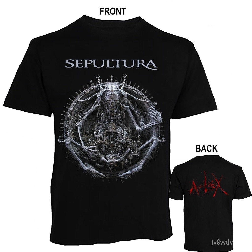 【High quality】Gildan - Fashion Printing Cotton Men'S T-Shirt Sepultura Brazilian Heavy Metal Band T 