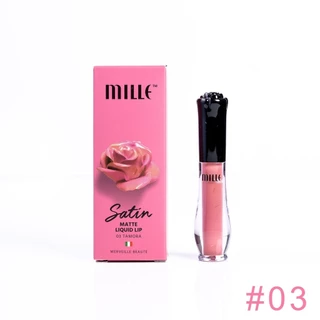 Mille ลิปจิ้มจุ่มเนื้อแมตต์ Satin Matte Liquid Lip 1.7g.