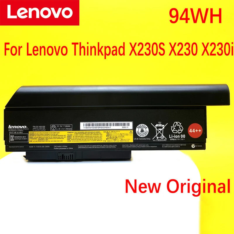 ใหม่เดิม45N1022แบตเตอรี่แล็ปท็อปสำหรับ Lenovo T Hink P AD X230S X230 X230I 45N1025 45N1033 45N1172 9