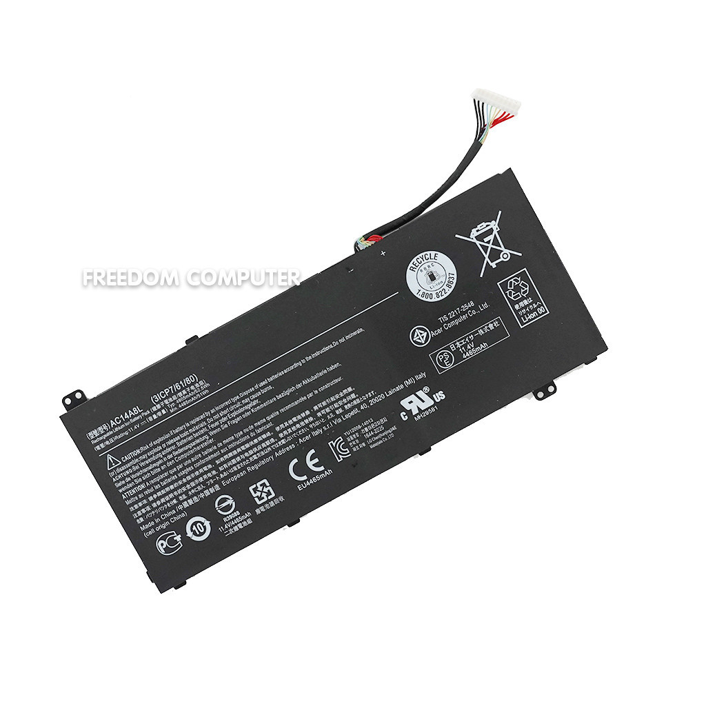 แบตเตอรี่โน๊ตบุ๊ค (แท้) AC14A8L ACER ASPIRE VX5-591G VN7-571G BATTERY NOTEBOOK