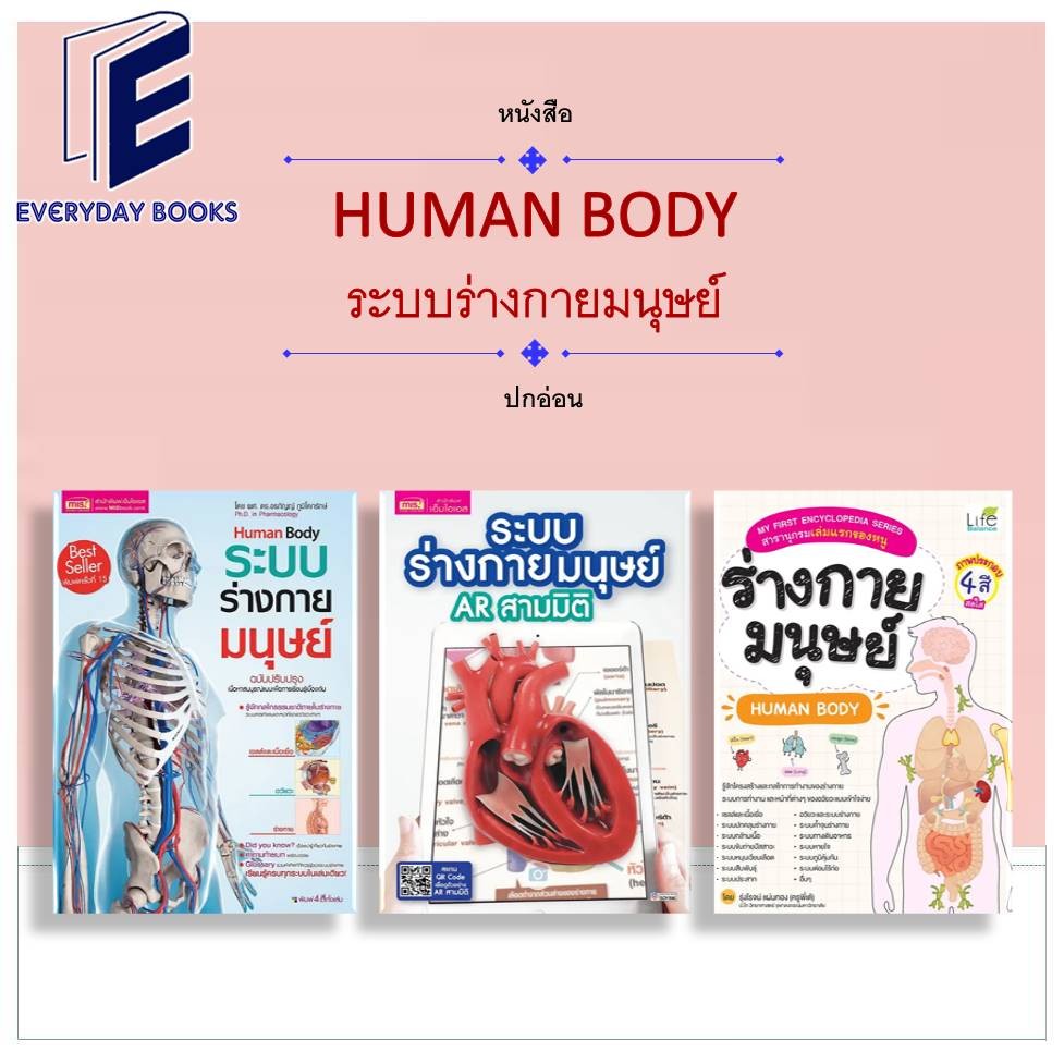 พร้อมส่ง หนังสือ ระบบร่างกายมนุษย์ AR สามมิติ/HUMAN BODY ร่างกายมนุษย์ แยกเล่ม กายวิภาค สารานุกรม