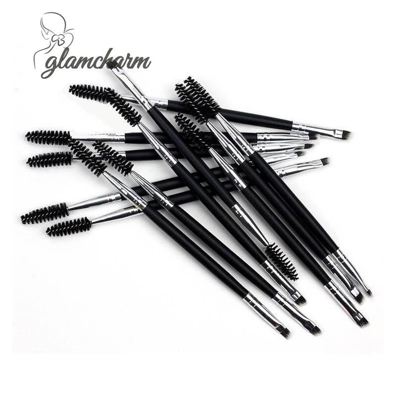 glamcharmOblique หัวแปรงสายขนตาดัดผมคิ้วกวาดเกลียว grafting แปรงคิ้วเครื่องมือความงาม