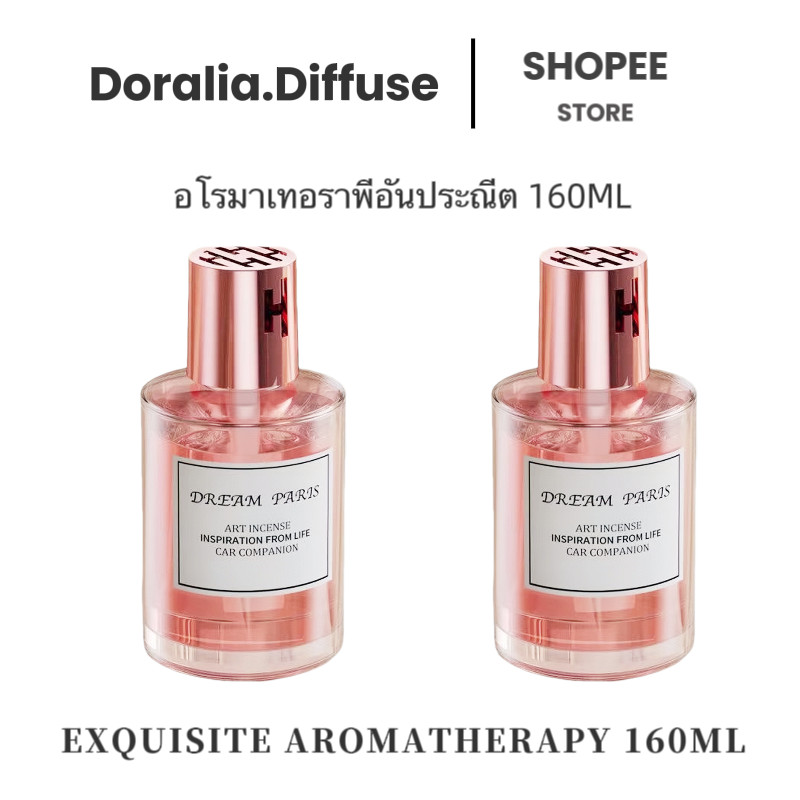 น้ำหอมรถยนต์ น้ำหอมปรับอากาศในห้อง ห้องน้ำ ตู้รองเท้า ดับกลิ่น ขวดใหญ่ 160ml ขวดสีชมพู