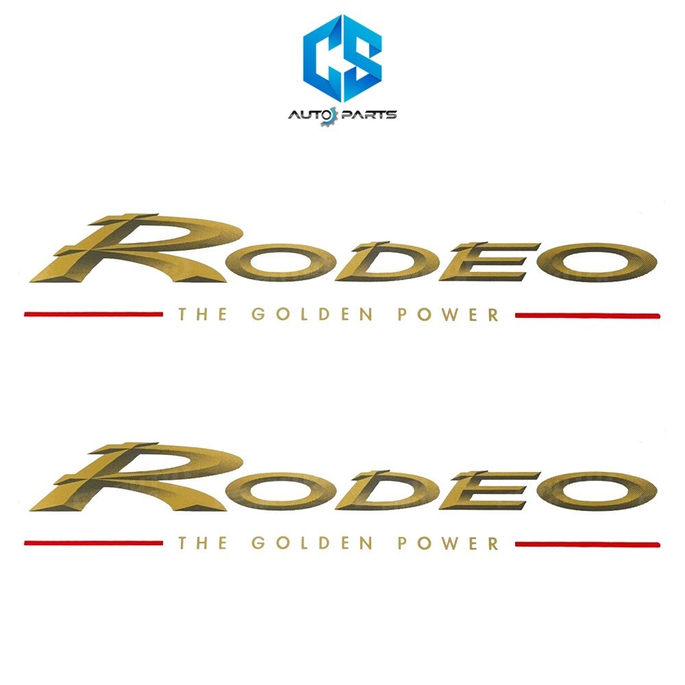 สติ๊กเกอร์ RODEO THE GOLDEN POWER - ISUZU TFR (ติดกระจกแคป)