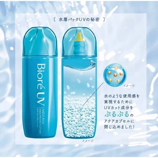 Biore UV Aqua Rich Protect Lotion 70mL / Highlight Lotion 70mL 2ชนิด กันแดดโทนอัพโลชั่น