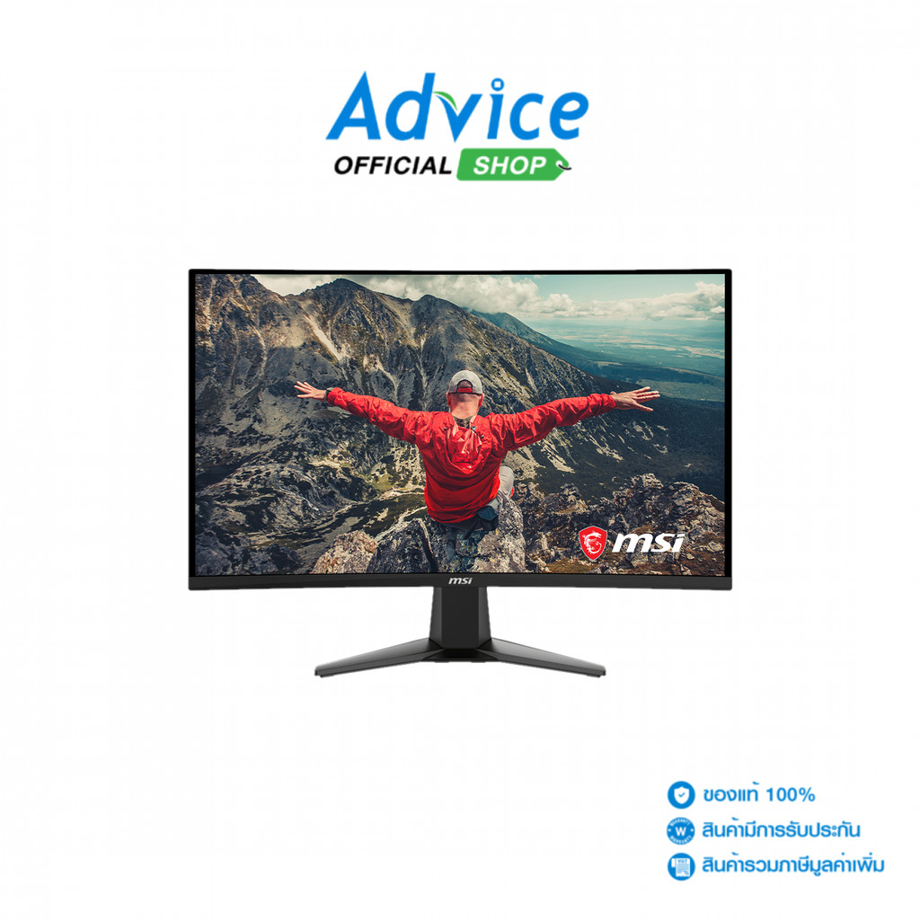 MSI MONITOR (จอคอม) 27'' 27CQ6F (VA, HDMI, DP) CURVE 180Hz - A0160104