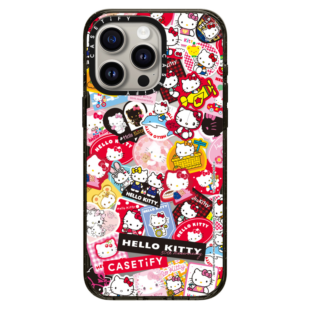 [พร้อมส่ง] CASETiFY | Hello Kitty 50th Anniversary - Sticker Case