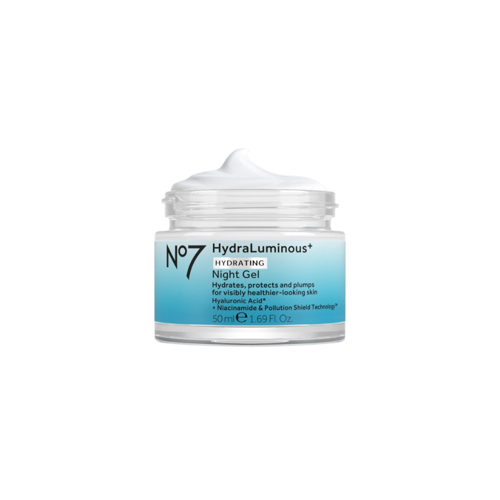 No7 Hydraluminous+ Hydrating Night Gel 50Ml. นัมเบอร์เซเว่น ไฮดราลูมินัส+ ไฮเดรติ้ง ไนท์ เจล 50 มล.