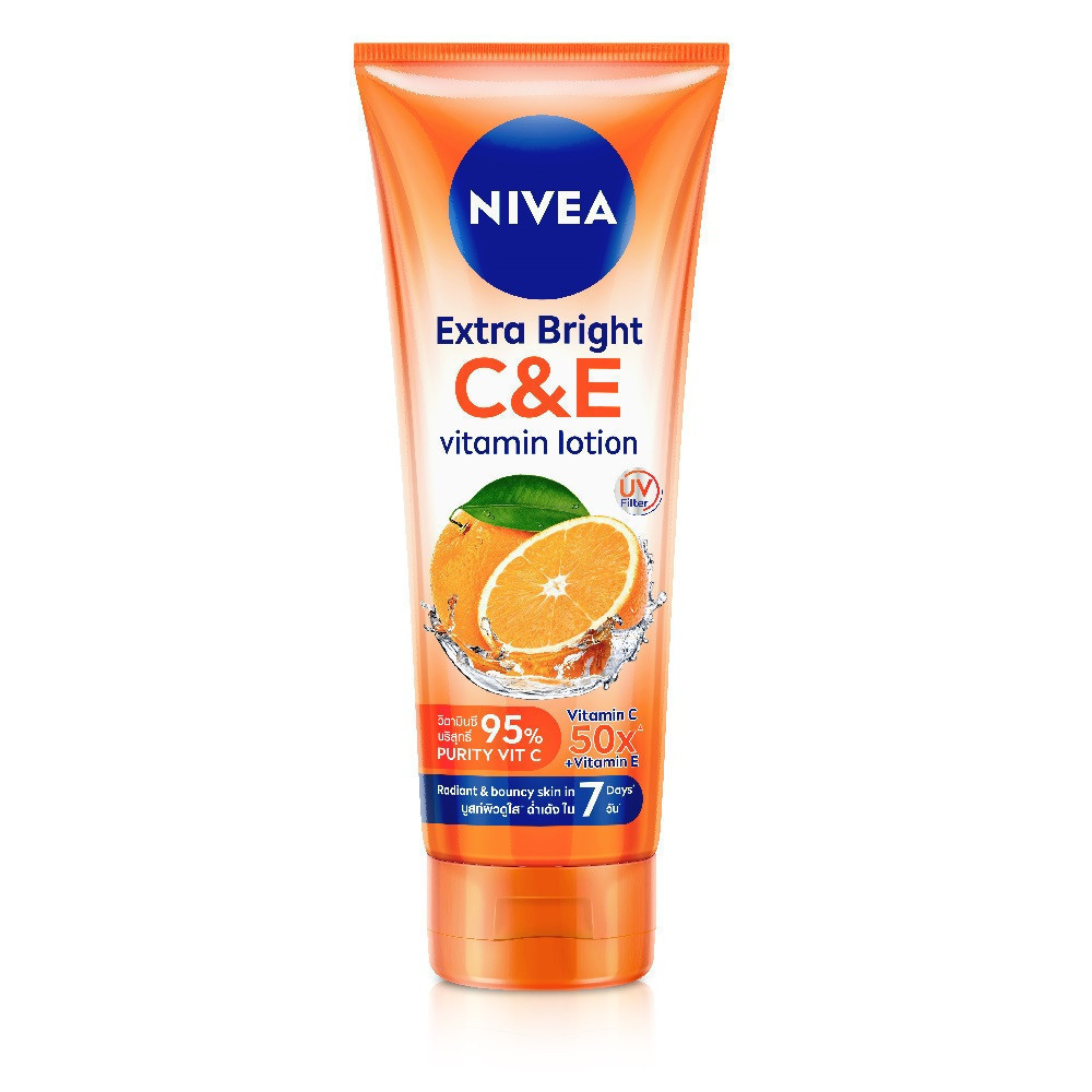 Nivea Extra Bright C&E Vitamin Lotion 180ML นีเวีย เอ็กซ์ตร้า ไบร์ท ซีแอนด์อี วิตามิน โลชั่น 180มล.