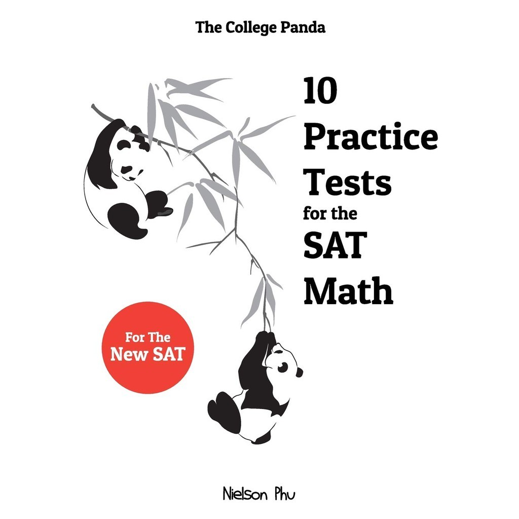 The College Panda's 10 Practice Tests for the SAT Math [Paperback] หนังสือภาษาอังกฤษมือ1 (ใหม่) พร้อ