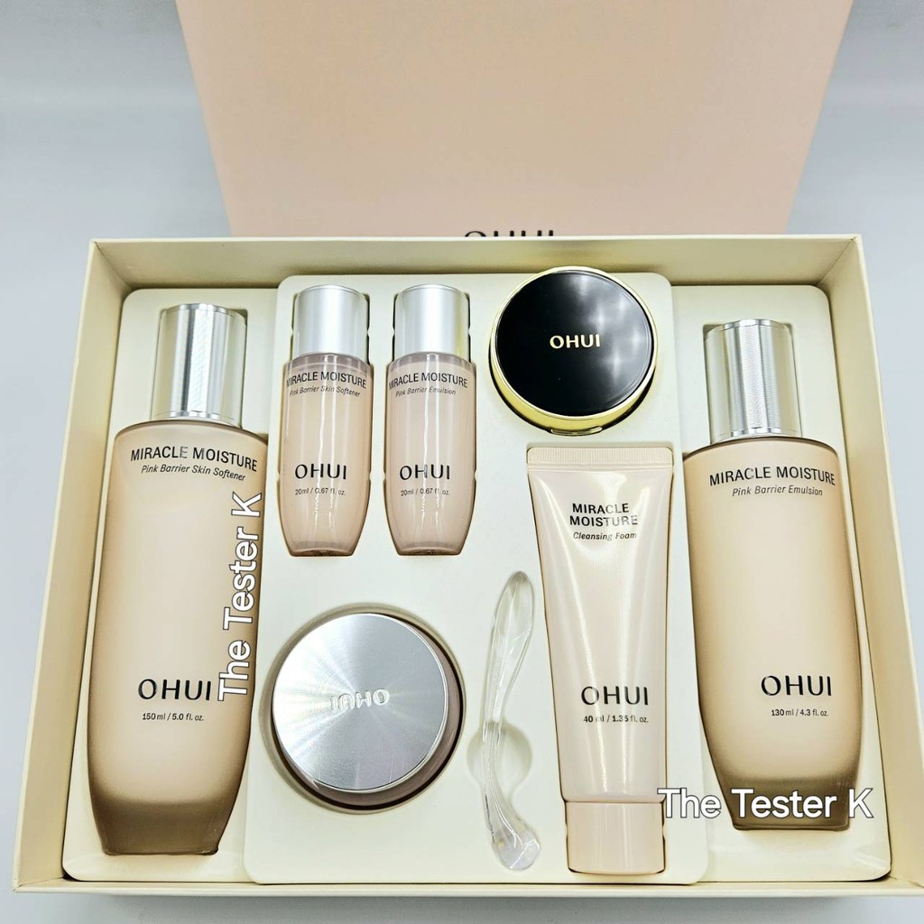 #พร้อมส่ง Exp30/6/27 #ผิวแห้ง ลอกเป็นขุย เมคอัพไม่ติด #O HUI Miracle Moisture 3pcs Set