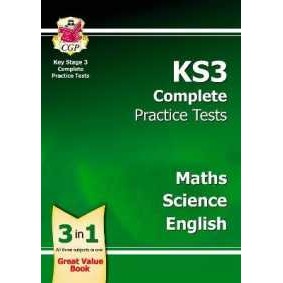 KS3 Complete Practice Tests - Maths, Science & English (Cgp Ks3 Practice Papers) [Paperback]