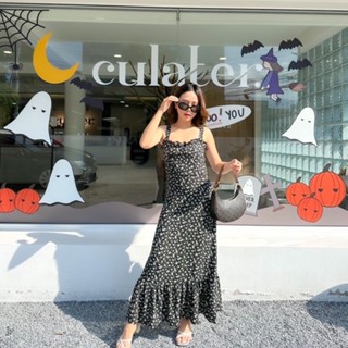 MyWay Brand : Dress ชุดเดรส - Daisy In Black 👋เลื่อนดูขนาดที่รูปสุดท้ายน้า (แบบใส่ขนาดหลังปรับอกแล้วน้า)
