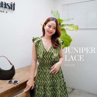 MyWay Brand : Dress ชุดเดรส - Juniper Lace  👋เลื่อนดูขนาดที่รูปสุดท้ายน