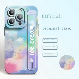 ใหม่ เคสโทรศัพท์มือถือ ลายภาพวาดสีน้ํามัน รูปมด พร้อมสายรัดข้อมือ สําหรับ Apple Iphone 14Promax 13 15Pro 11