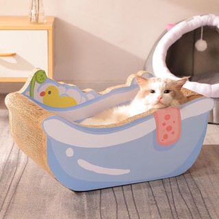 ◑อ่างอาบน้ำกระดานลับแมว Cat Nest One บด Claw ทนทานกระดาษลูกฟูกไม่ DROP crumb Cat Claw BOARD ล้อเล่นแมวของเล่นแมวอุปกรณ์