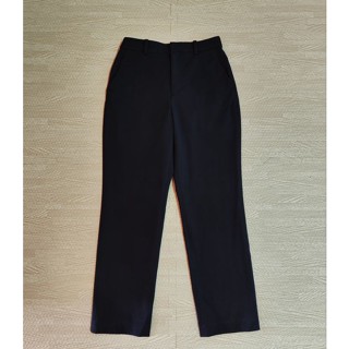 Uniqlo กางเกง Ezy 2 way Smart Ankle Pants สีกรม Size S หญิง มือ2