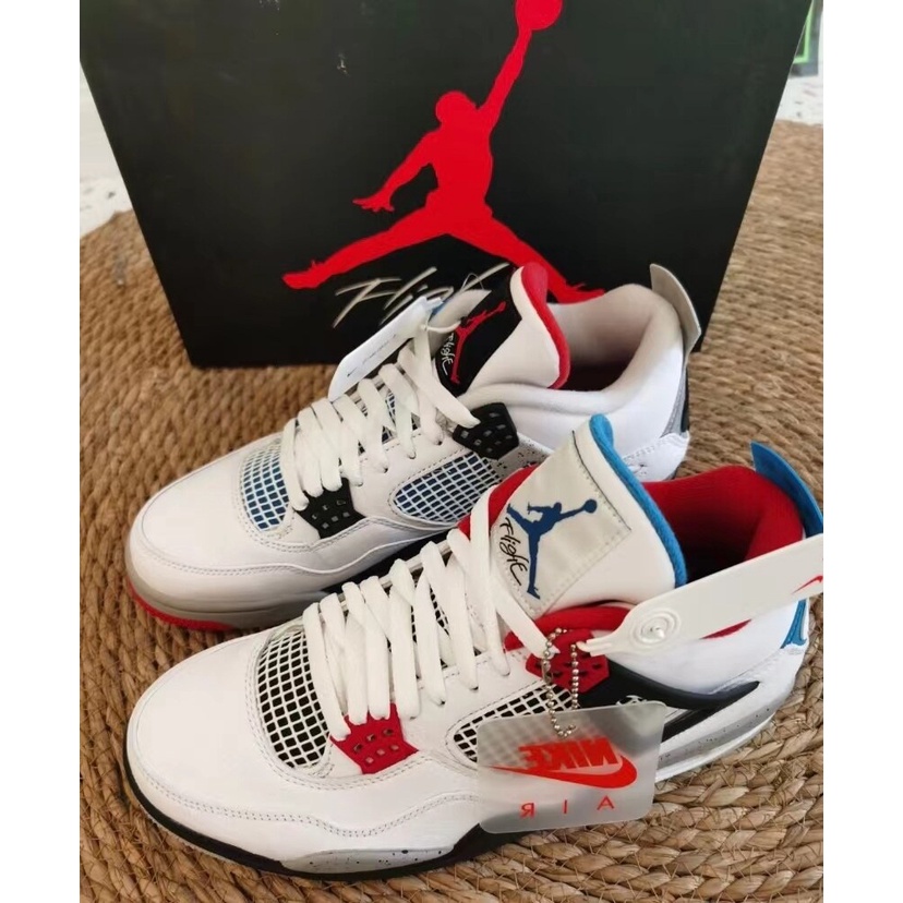 ❡New 【พร้อมส่งของแท้💯/ รุ่นนี่ใส่ตรงไซส Nike Joradn Air Jordan 4 Retro SE What the แฟชั่น รองเท้ากีฬา（สินค้าพร้อมกล่อง