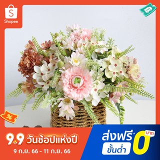 ดอกไฮเดรนเยียปลอม ไม่ซีดจาง เหมือนจริง สําหรับตกแต่งปาร์ตี้ Diy