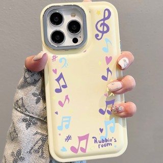 เคสโทรศัพท์มือถือ แบบโลหะ สําหรับ iPhone 14Promax 13 12 11 7Plus X XR xsmax 
เคสนิ่ม ลายโน้ตดนตรี