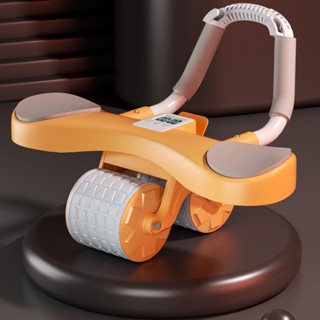 เด้งอัตโนมัติ ins tiktok unisex double wheel อุปกรณ์ออกกำลังกายล้อหน้าท้องคุณภาพสูง