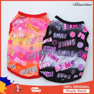 Lovely Smiley Face พิมพ์ฤดูร้อน Breathable เสื้อกั๊กแขนกุดเสื้อผ้า Top เครื่องแต่งกาย