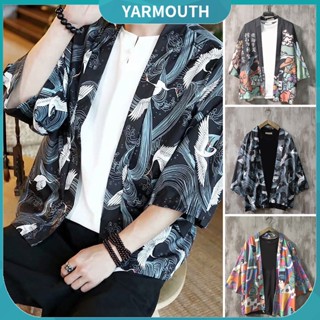 Yyr_ เสื้อเชิ้ตแขน 3/4 สําหรับผู้ชาย