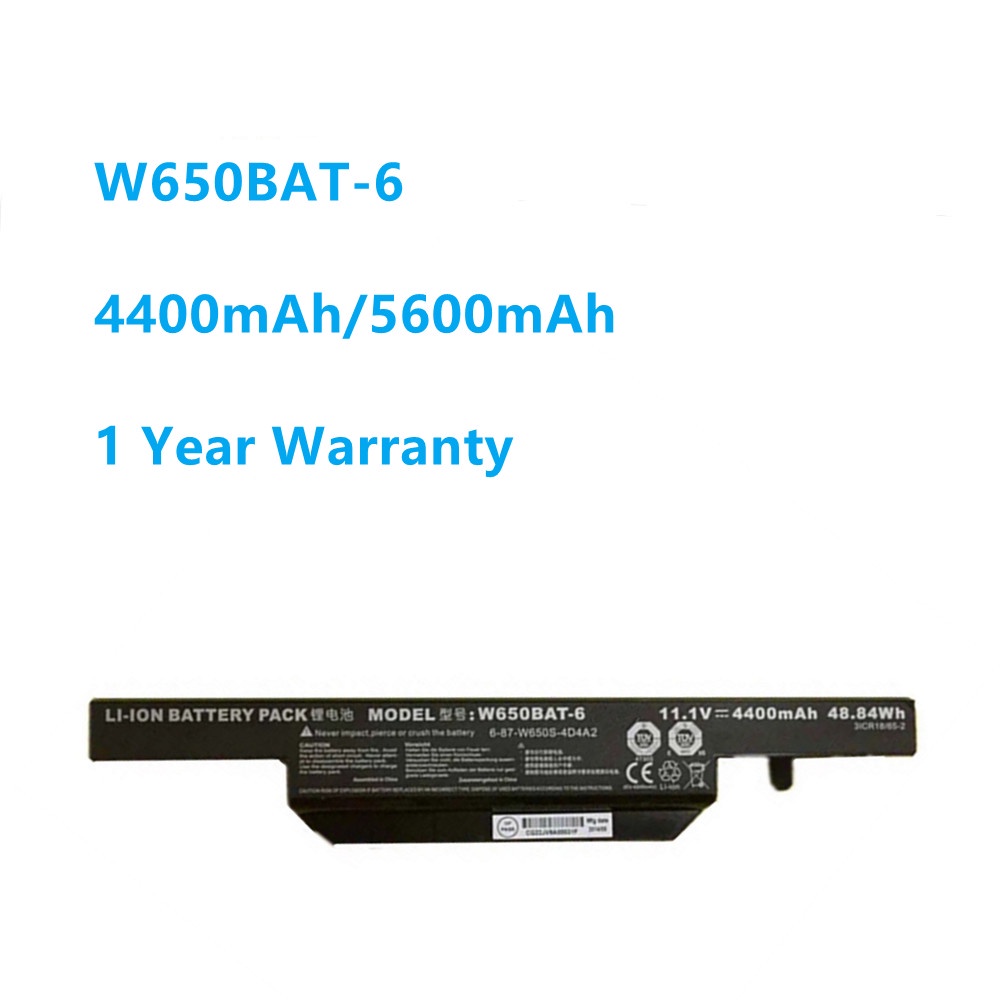 W650BAT-6 Laptop Battery for Hasee K610C K650D K750D K570N K710C K590C K750D G150SG G150S G150TC G15