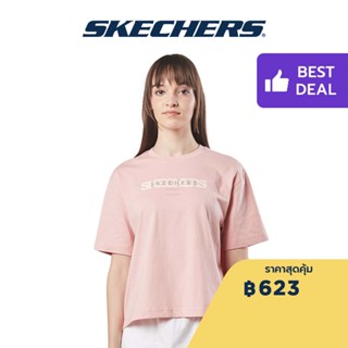 Skechers สเก็ตเชอร์ส เสื้อยืดแขนสั้นผู้หญิง Women Short Sleeve Tee - SL22Q4W295-PAMV