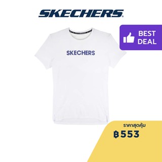 Skechers สเก็ตเชอร์ส เสื้อยืดวิ่งแขนสั้นผู้ชาย Men Running Tee Apparel - SP22Q4W370-00JA